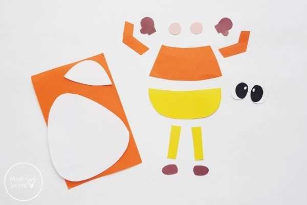 printable candy corn template