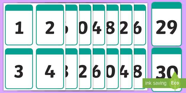 printable numbers 1 30