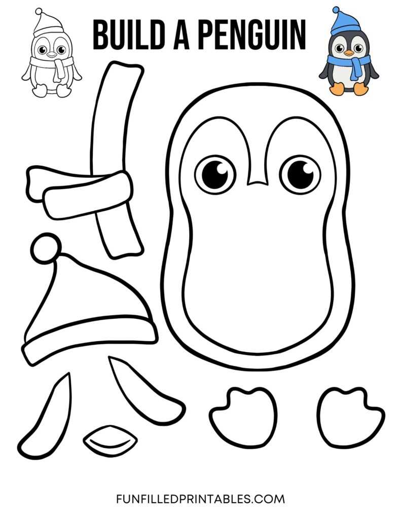 printable penguin craft