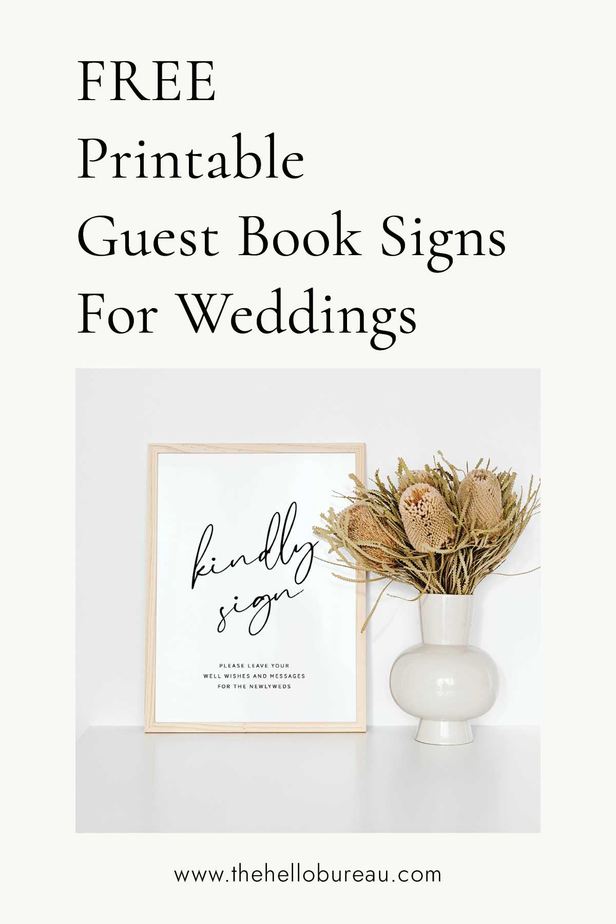 downloadable free printable guest book sign template