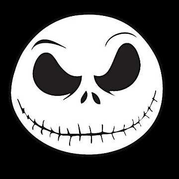 printable template jack skellington face