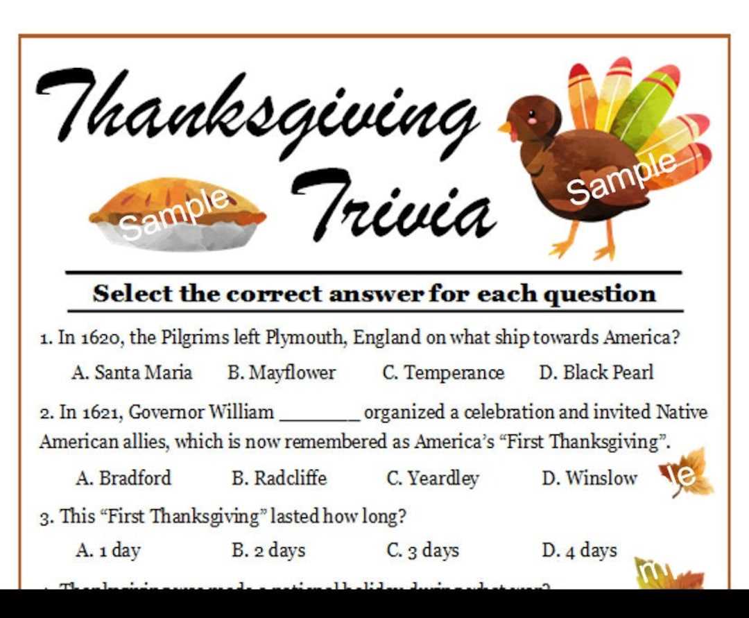 free printable thanksgiving trivia questions and answers free printable thanksgiving trivia questions and answers