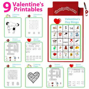 valentines crossword printable valentines crossword printable