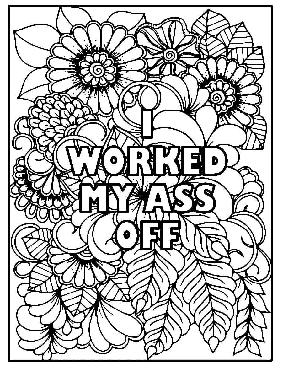 cuss word coloring pages printable