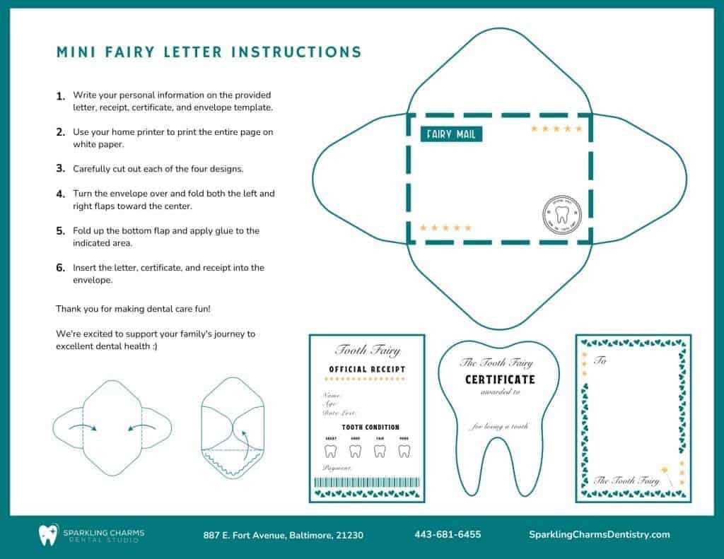 free tooth fairy printables free tooth fairy printables