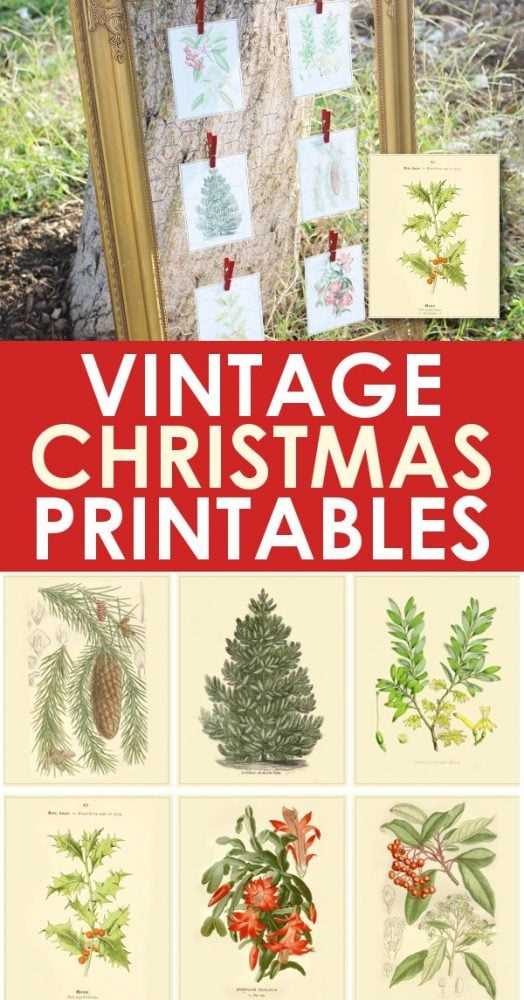 vintage christmas printables vintage christmas printables