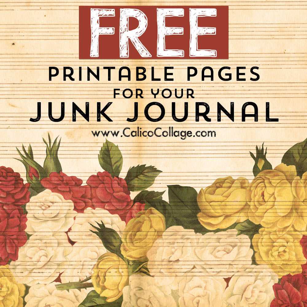 junk journal printables free junk journal printables free