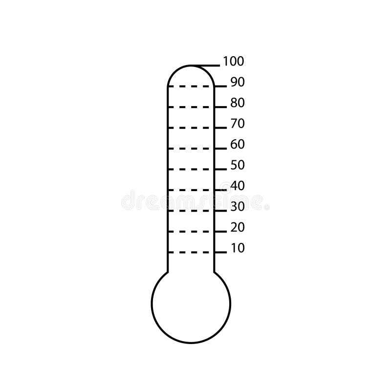 printable goal chart thermometer
