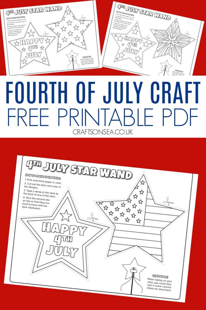 printable 4th of july crafts printable 4th of july crafts