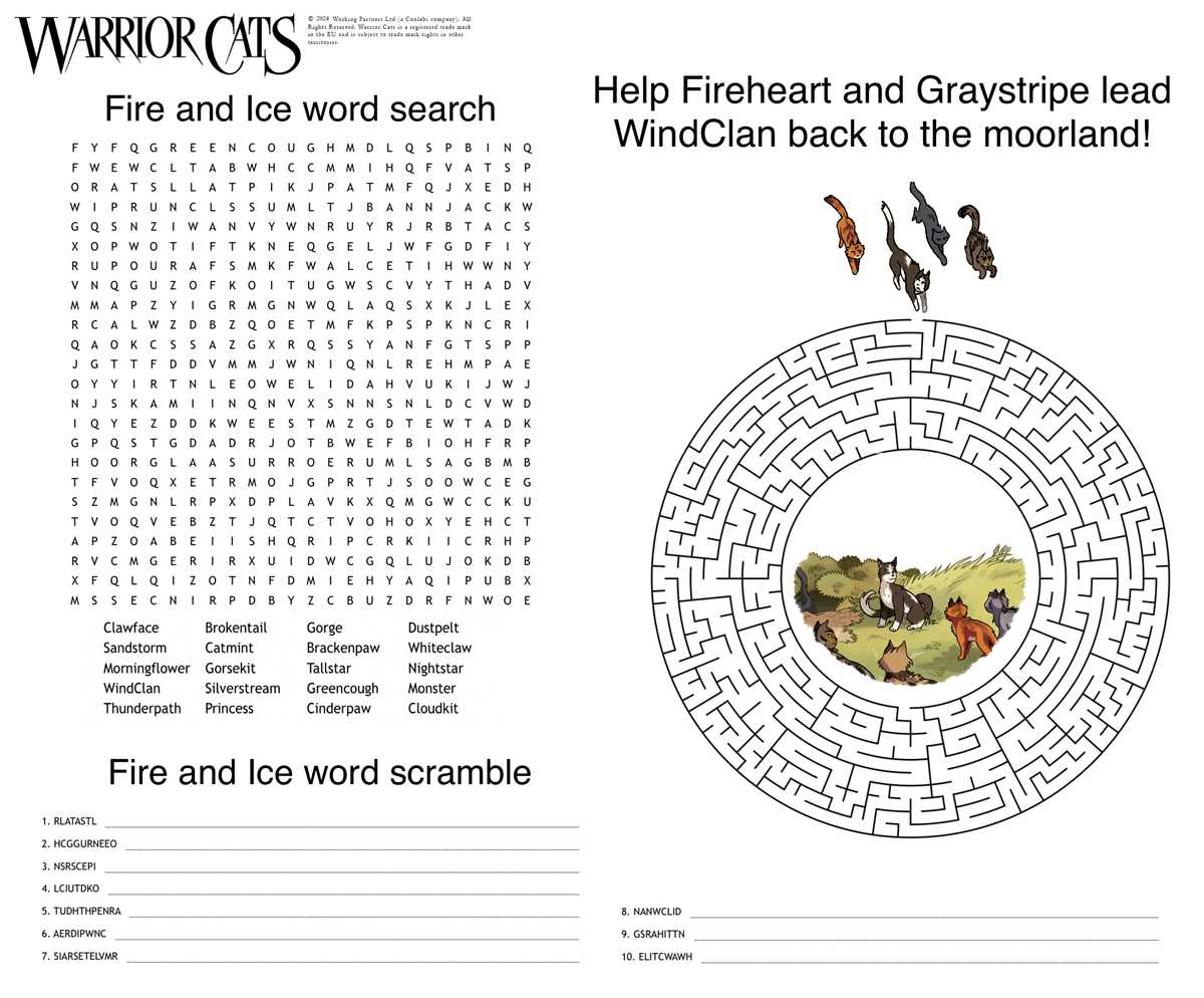 warrior cat printables