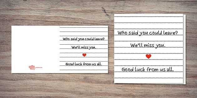 we will miss you printable we will miss you printable