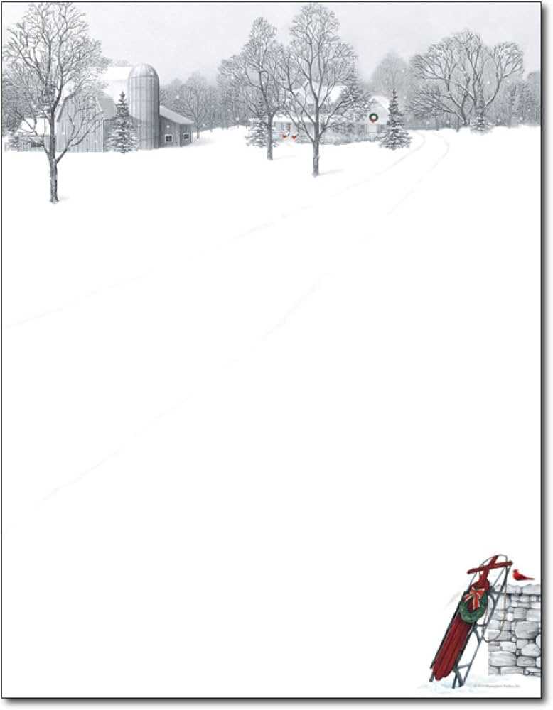 winter scene printable winter scene printable
