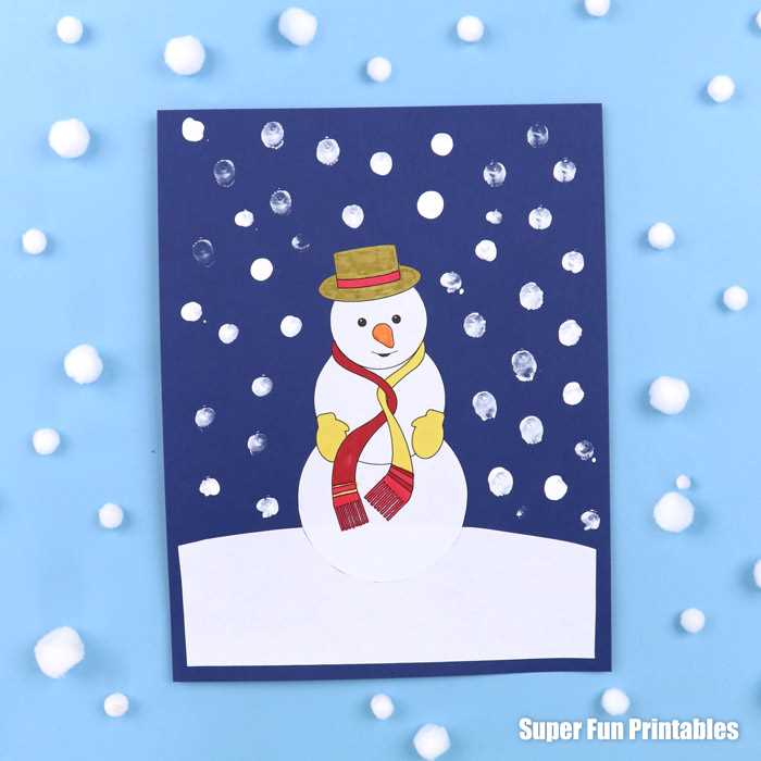 winter scene printable winter scene printable