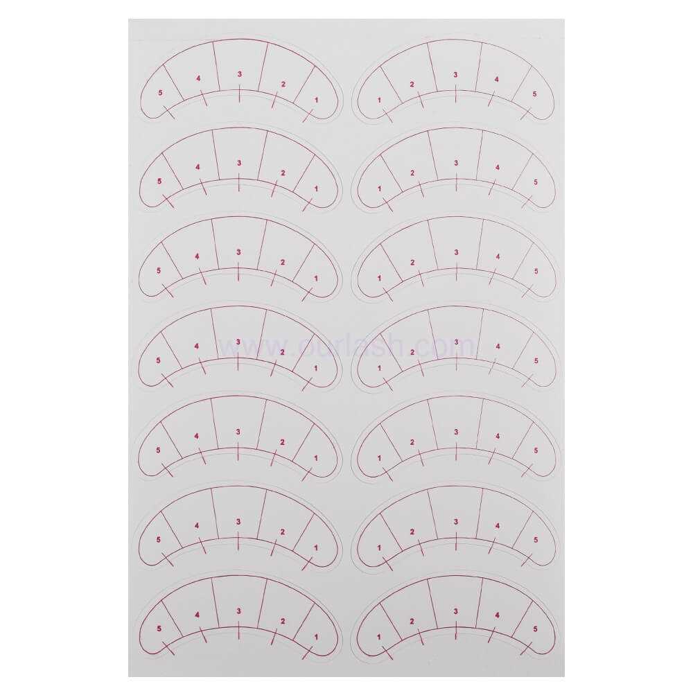 printable lash mapping template