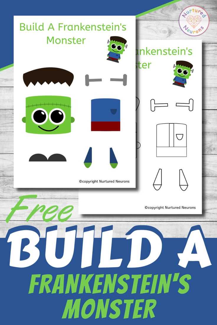build a frankenstein printable