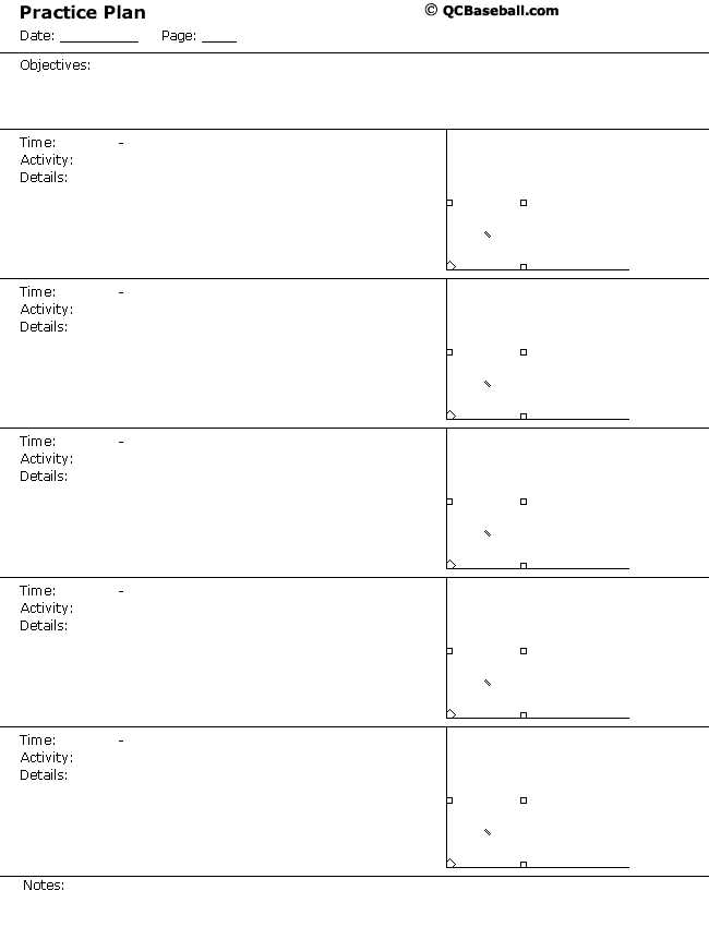 free printable softball practice plans
