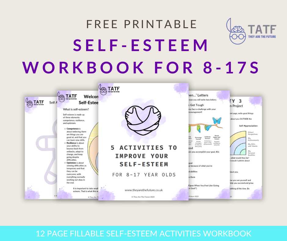 printable self esteem activities printable self esteem activities
