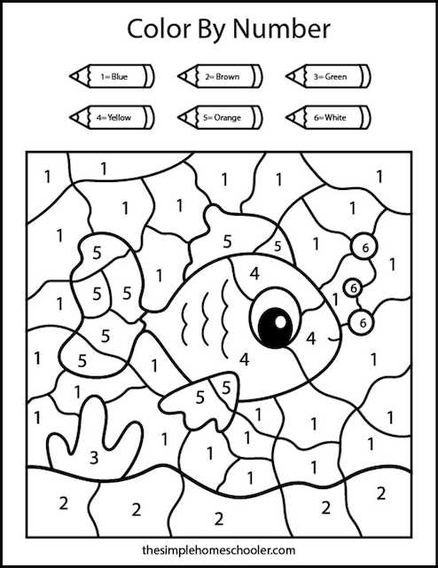 easy color by number printables easy color by number printables