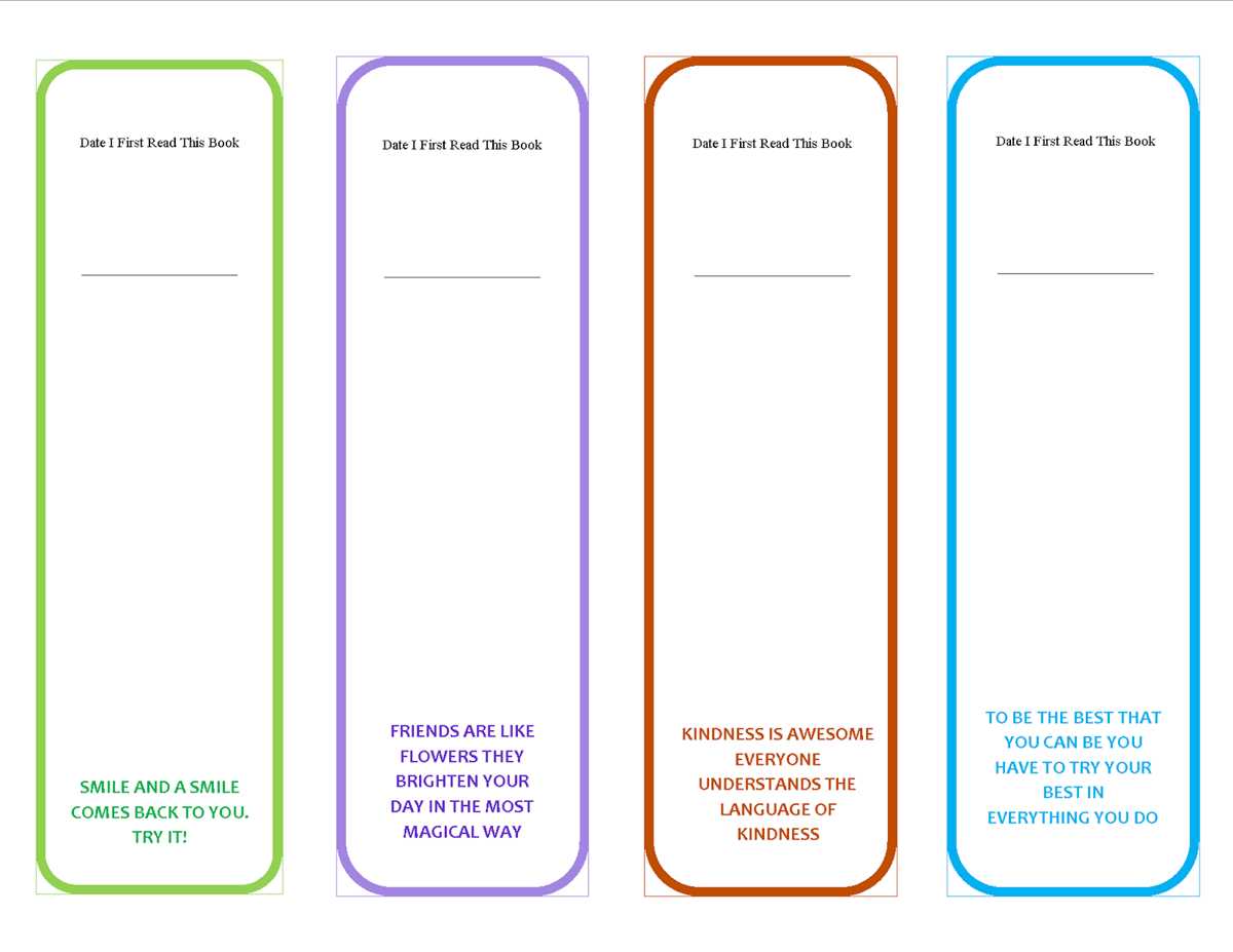 printable blank bookmarks printable blank bookmarks