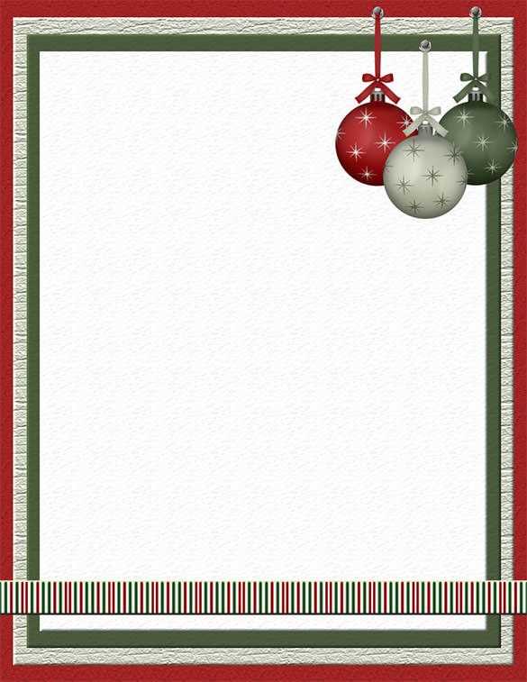 christmas letterhead printable free christmas letterhead printable free