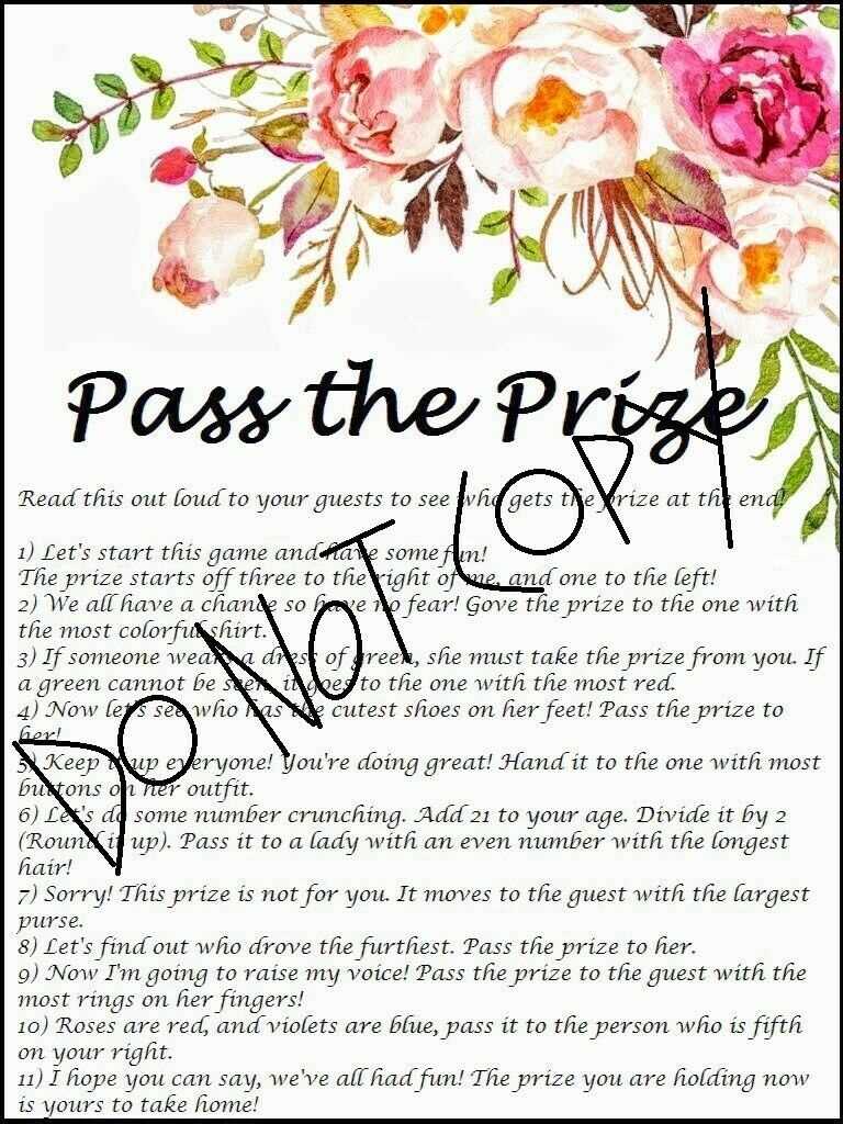 printable pass the gift game poem printable pass the gift game poem