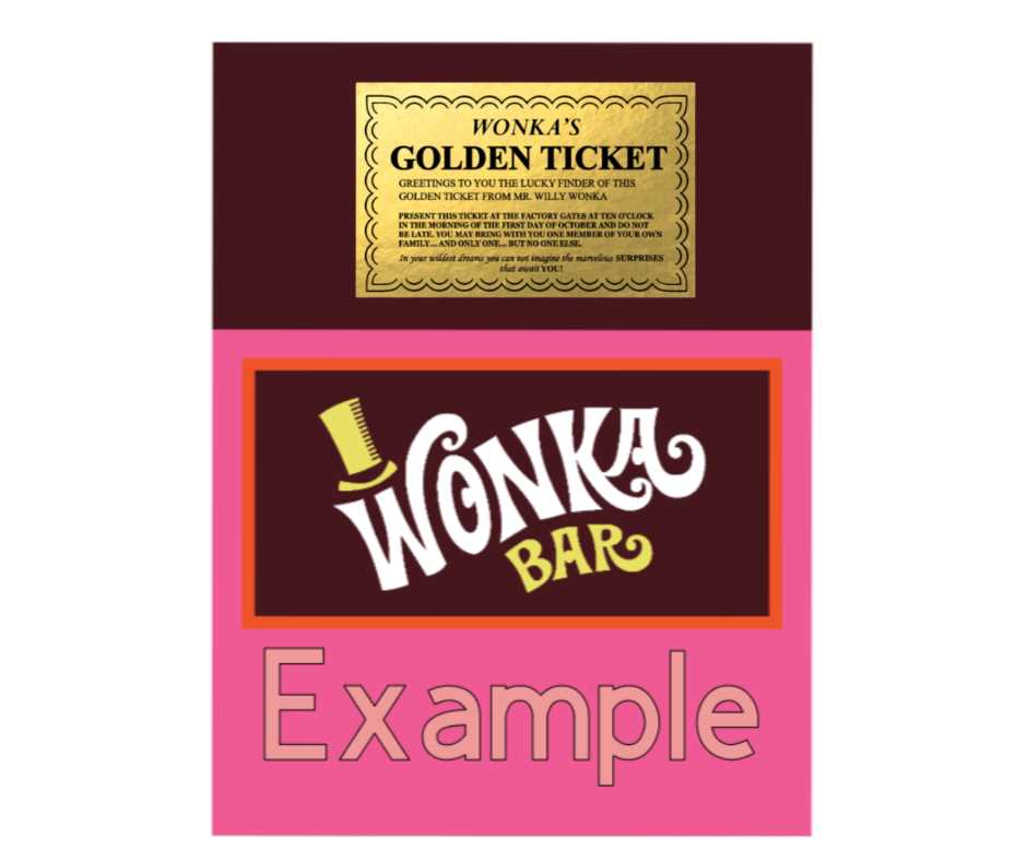 wonka bar wrapper printable