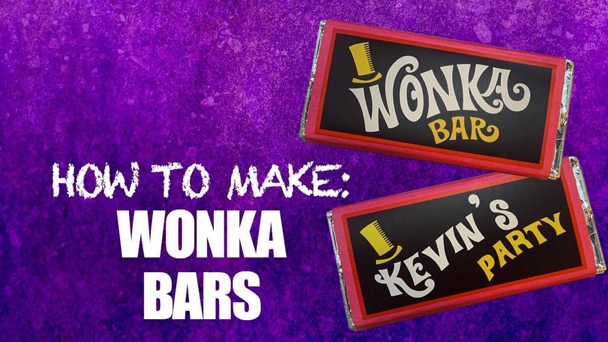 wonka bar wrapper printable