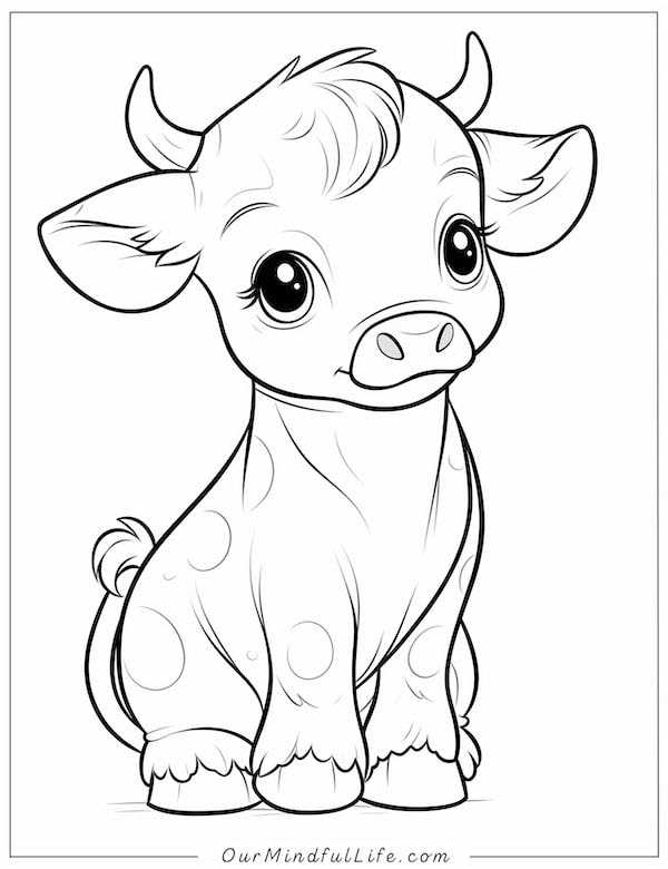 printable highland cow coloring page printable highland cow coloring page