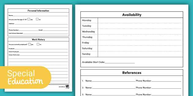 practice job application printable practice job application printable