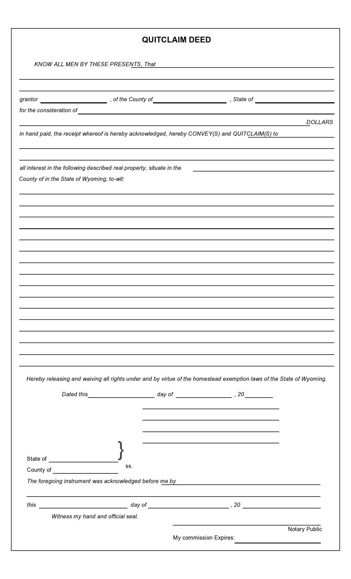 free printable quit claim deed form free printable quit claim deed form