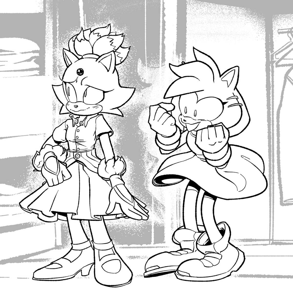 amy rose coloring pages printable