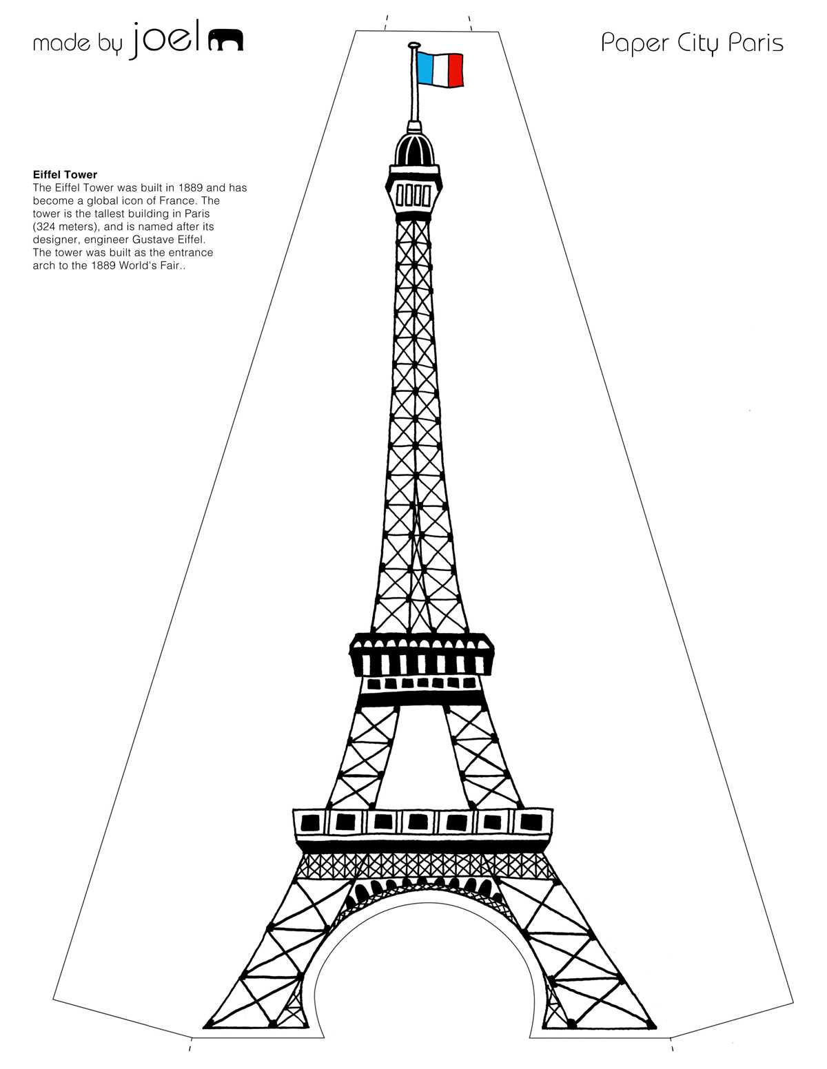 eiffel tower printable eiffel tower printable