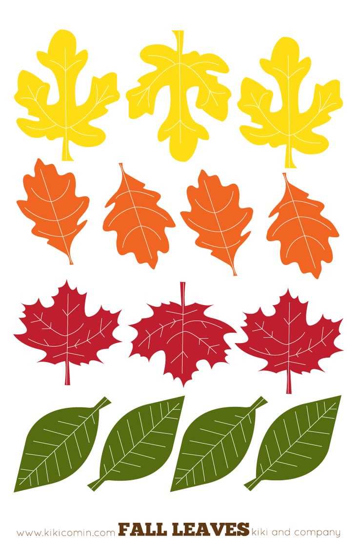 cut out printable fall leaves