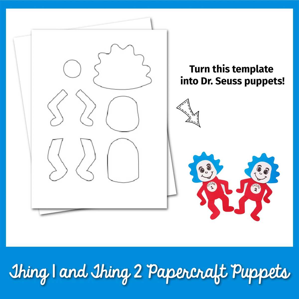 thing 1 thing 2 printable