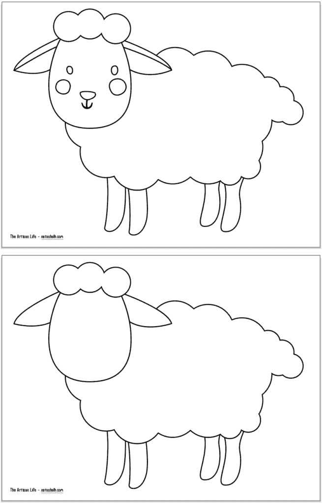 free sheep printables