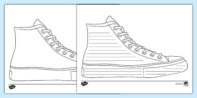 shoe printable template