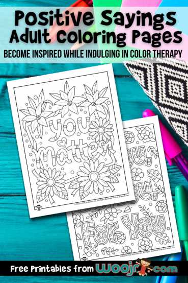 free printable positive affirmation coloring pages