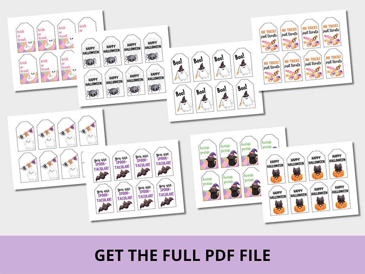 free halloween printables tags