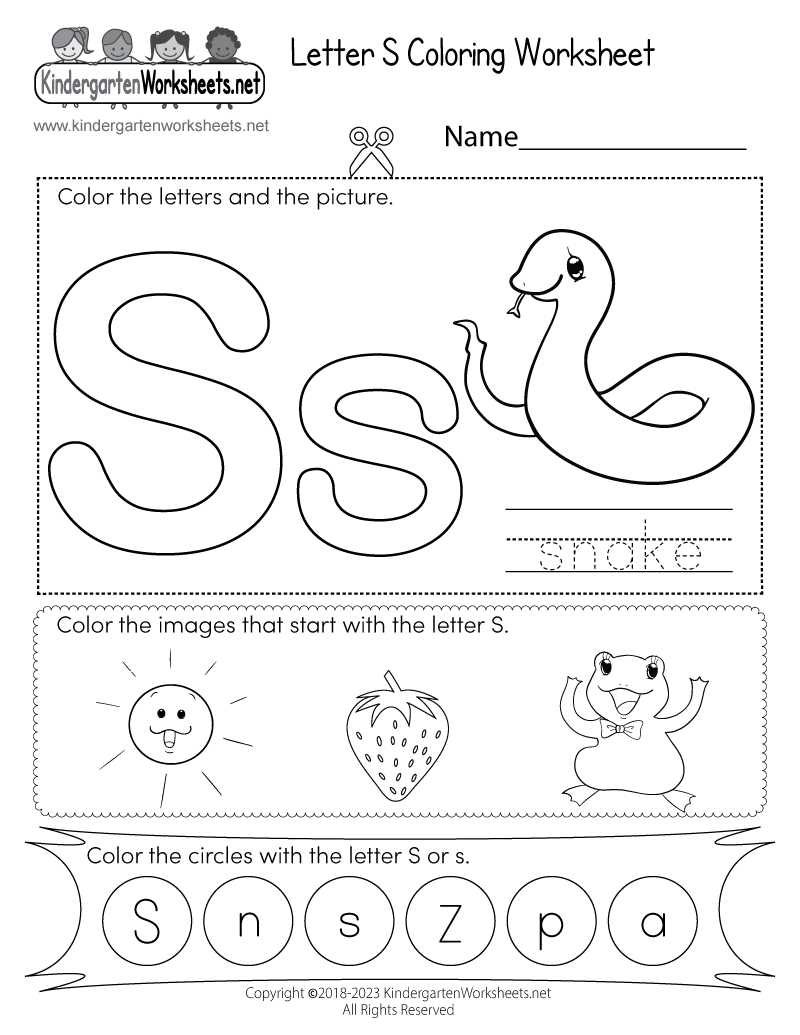 letter s printable