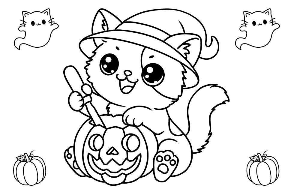 halloween printables free coloring pages