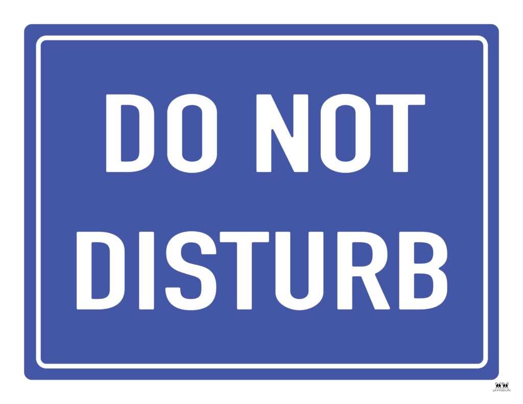 testing do not disturb sign printable free testing do not disturb sign printable free