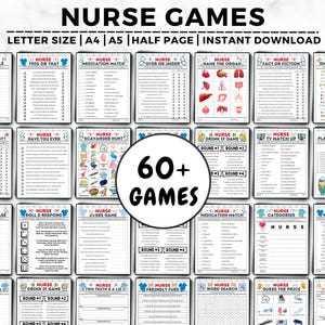 free printable nursing games