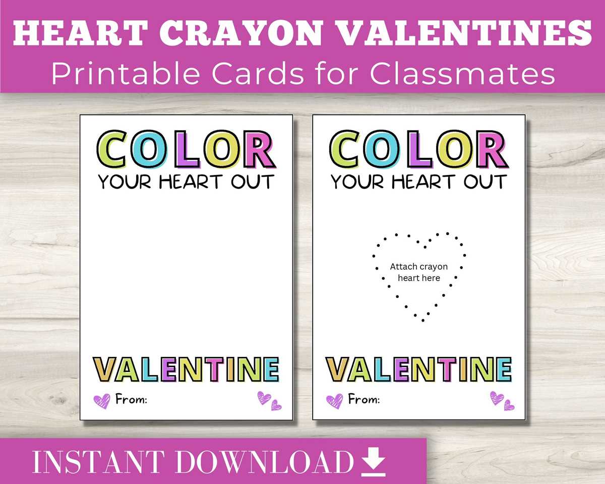 crayon valentine printable