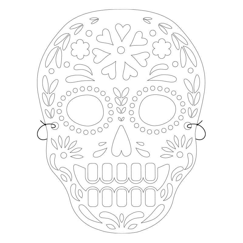skull template printable