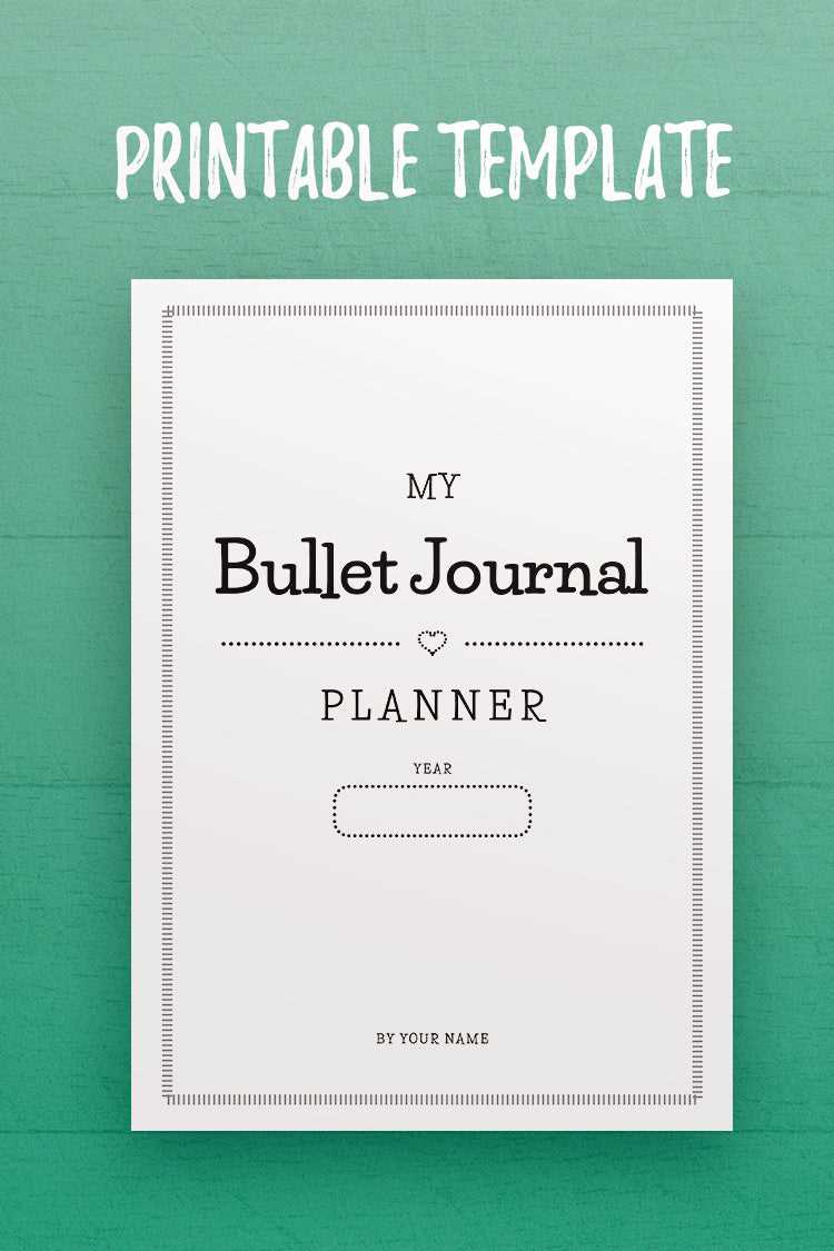 journal cover printable