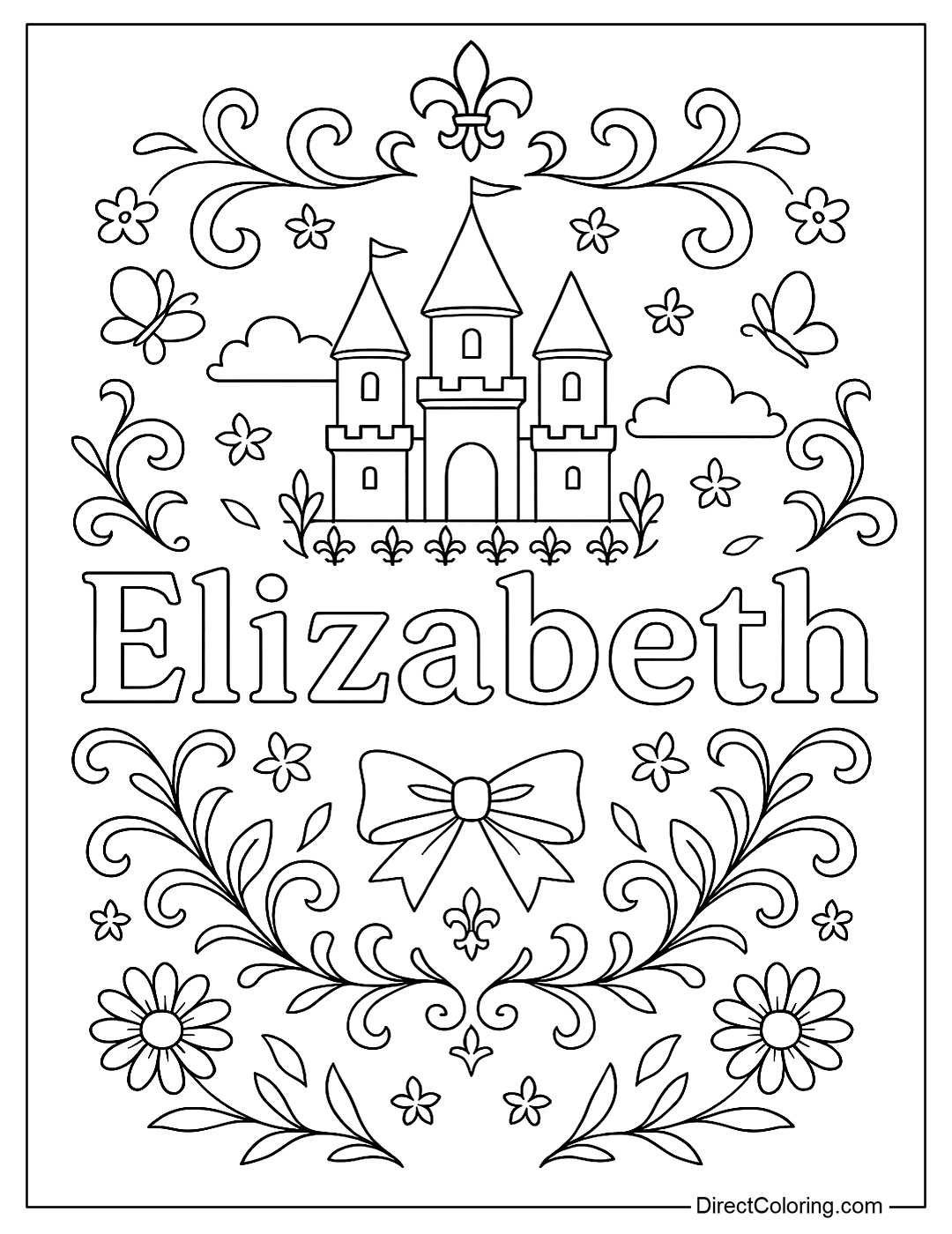 printable name colouring pages