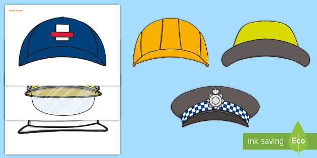 community helpers hats printables