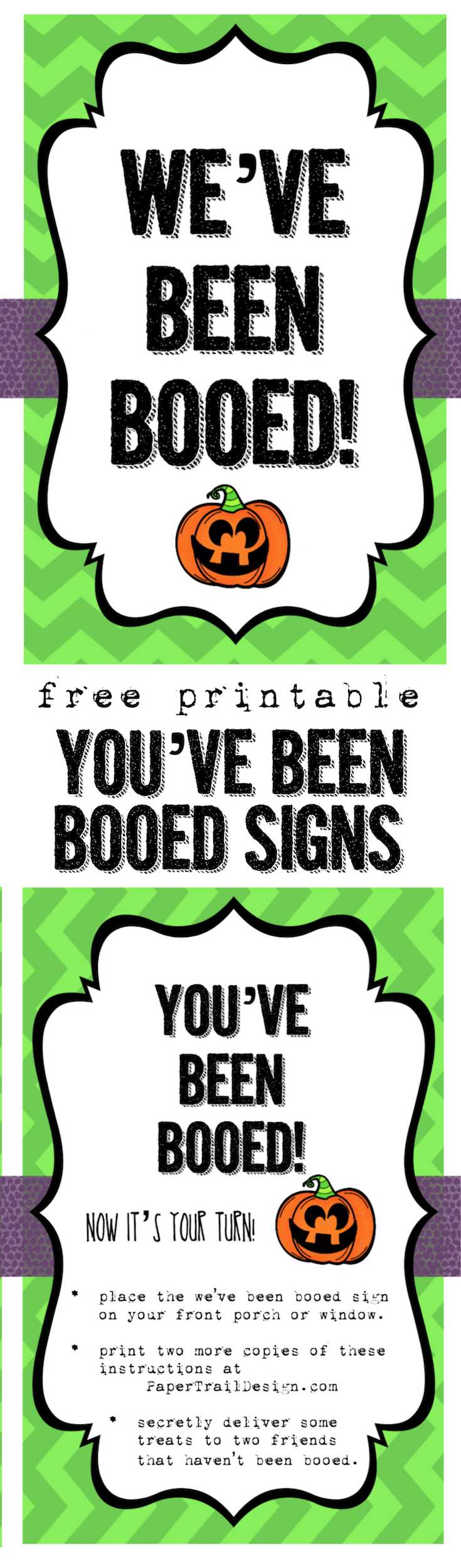 youve been booed printable sign youve been booed printable sign