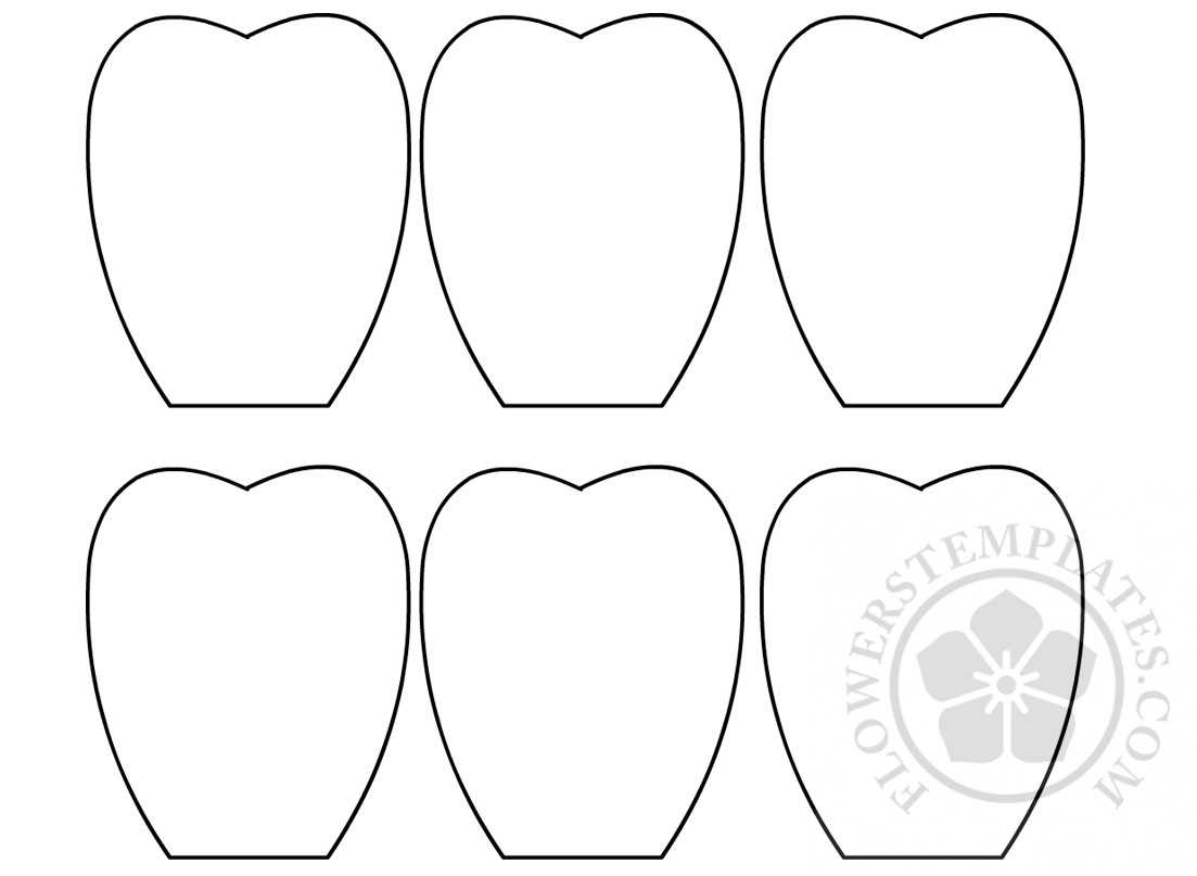 5 petal flower template free printable 5 petal flower template free printable