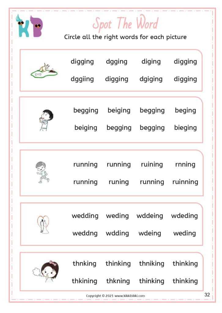 free phonics printables for kindergarten
